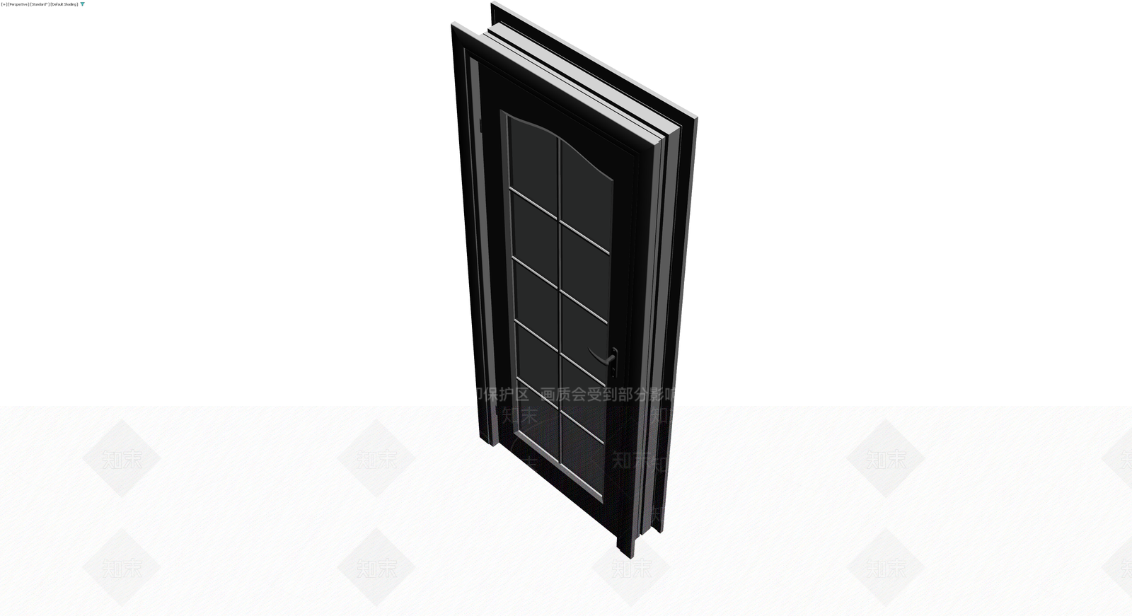 灰色调玻璃门模型3D模型下载【ID:1230382317】