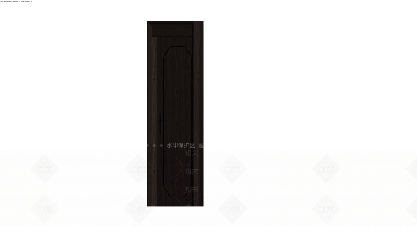 深色木纹单开门组件3D模型下载【ID:1229663144】
