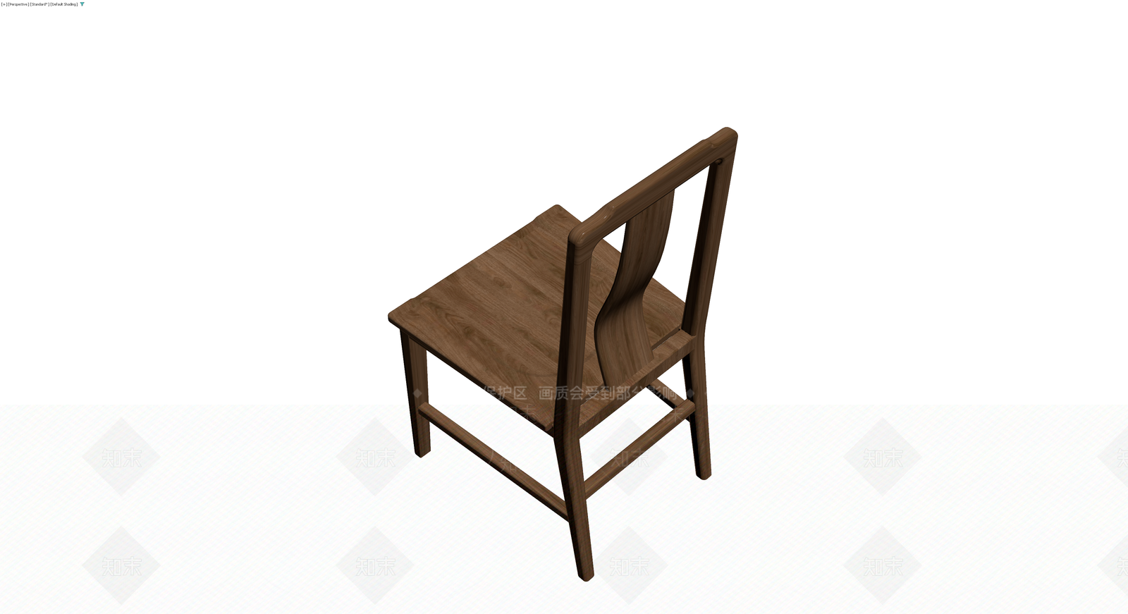 中式实木靠背椅3D模型下载【ID:1230767678】