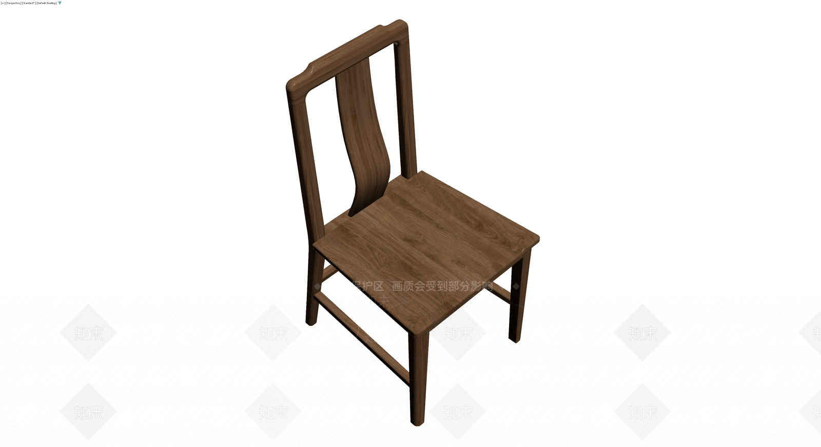 中式实木靠背椅3D模型下载【ID:1230767678】