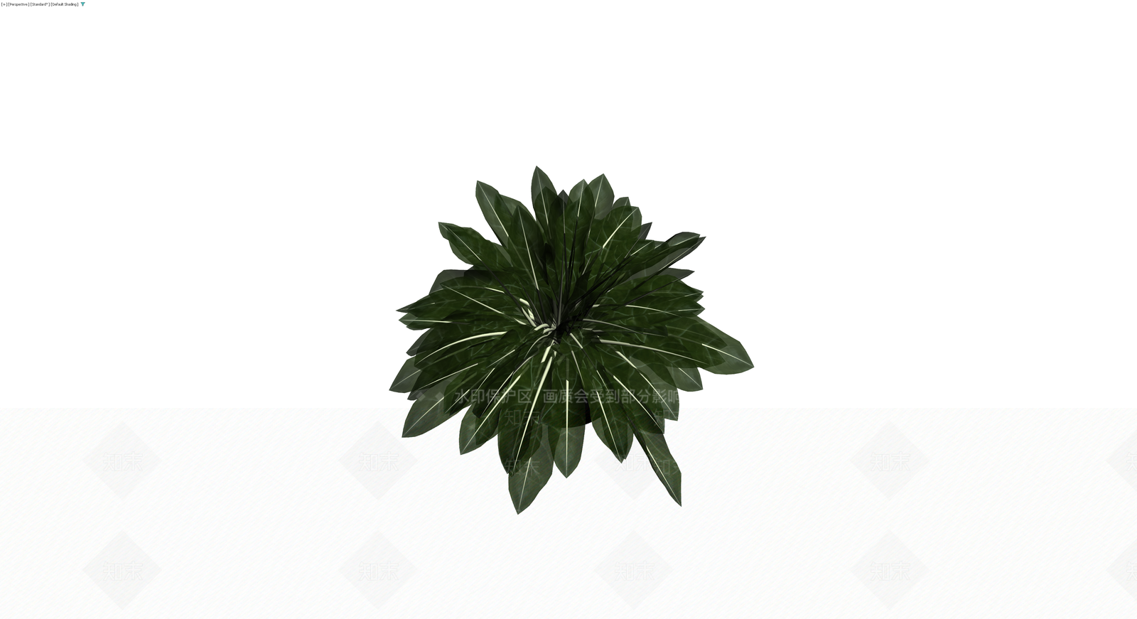黑盆绿植盆栽模型3D模型下载【ID:1230347535】