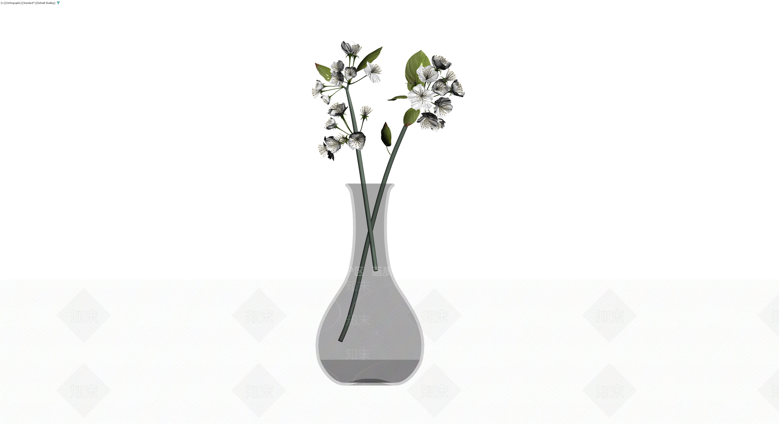 插花花瓶组合3D模型下载【ID:1230170028】