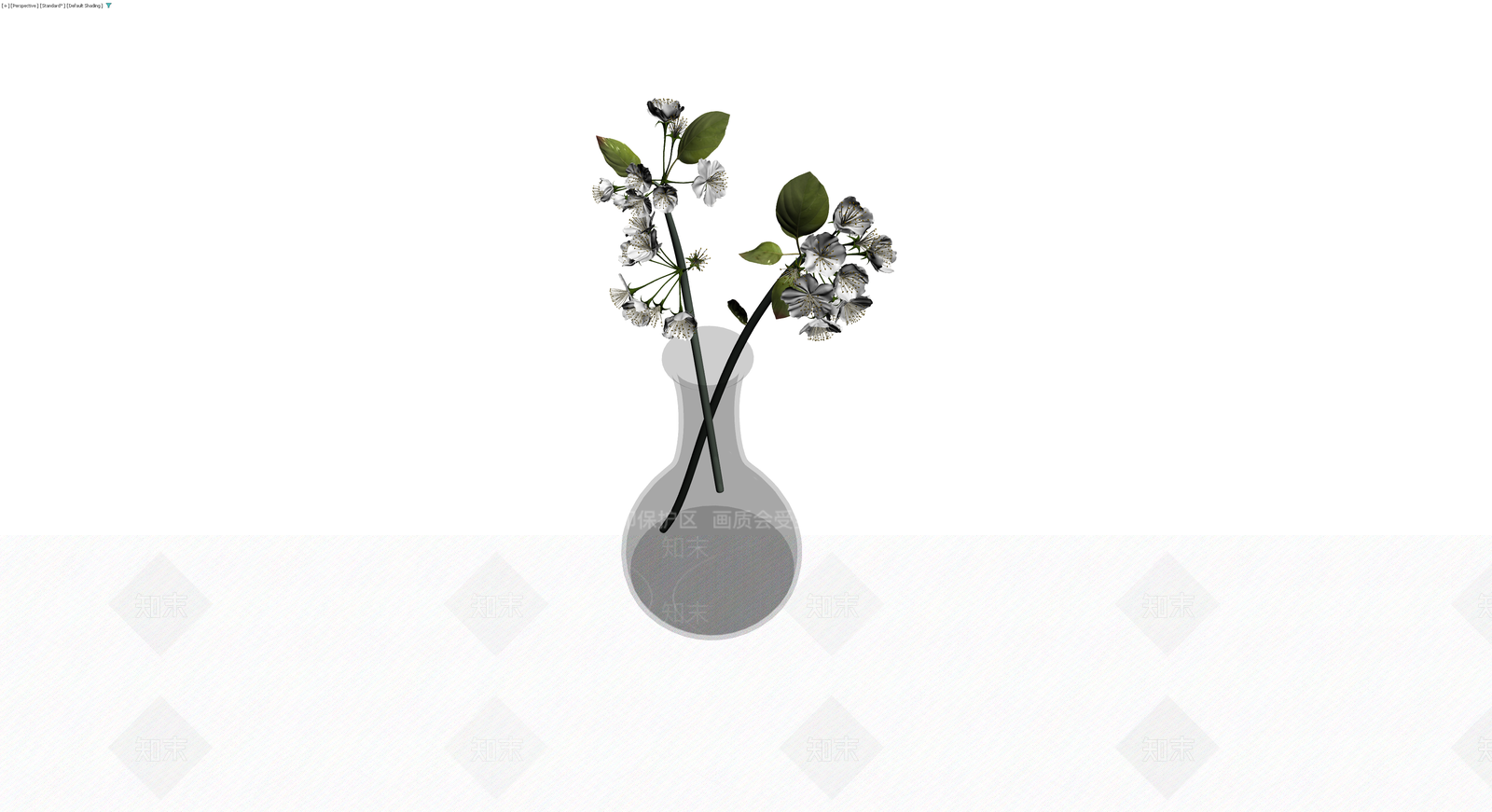 插花花瓶组合3D模型下载【ID:1230170028】