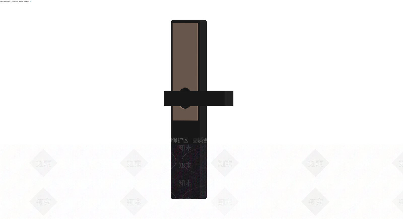 现代简约黑色门把手3D模型下载【ID:1230366617】