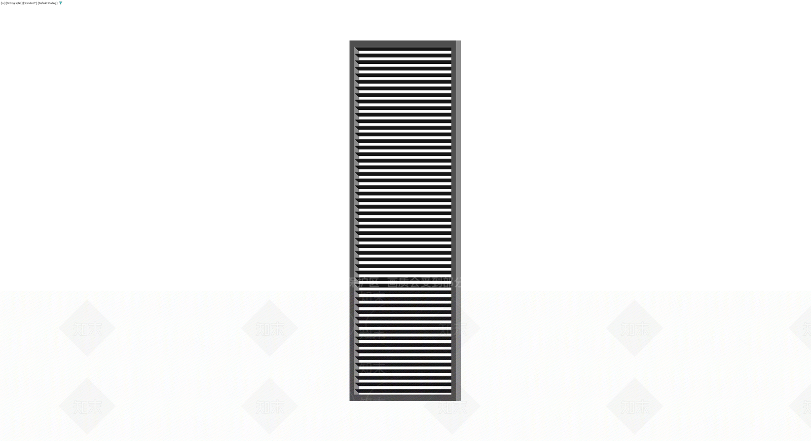 灰色百叶通风口面板3D模型下载【ID:1229956566】