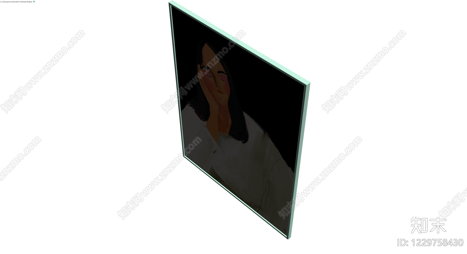 带框人物肖像画3D模型下载【ID:1229758430】