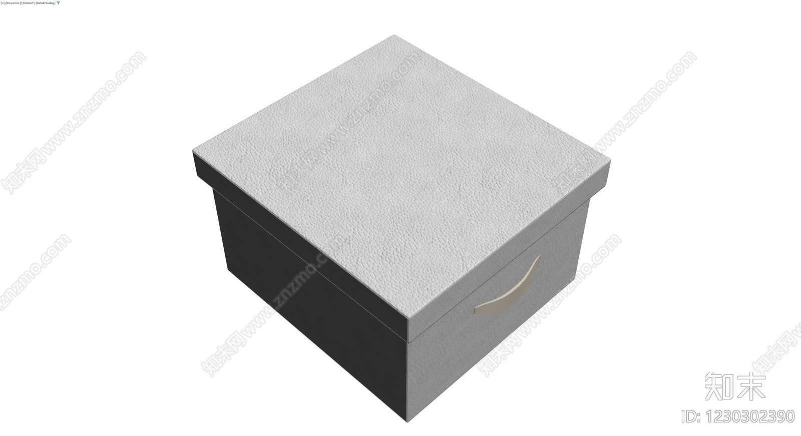白色纹理收纳盒3D模型下载【ID:1230302390】