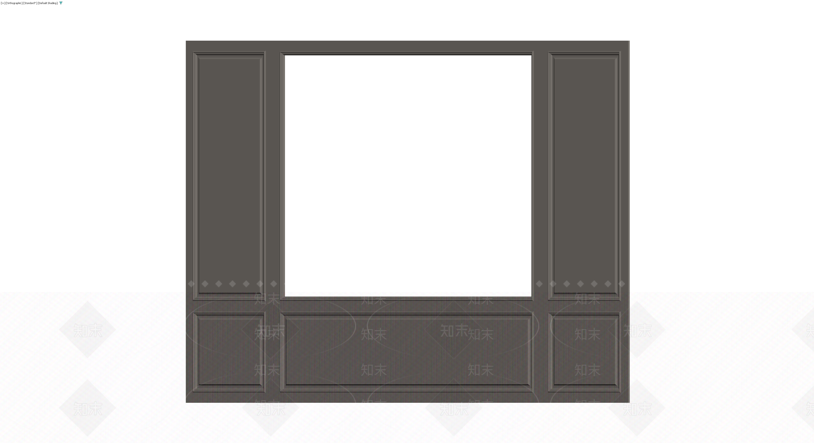 灰模电视背景墙3D模型下载【ID:1230697715】