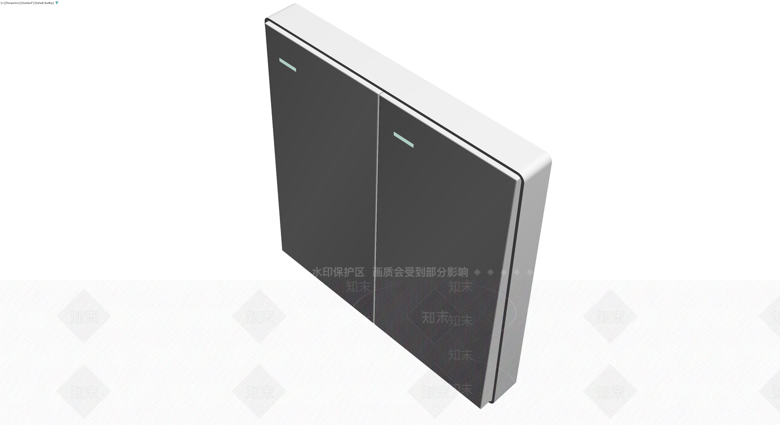 双门白色储物柜3D模型下载【ID:1230456435】