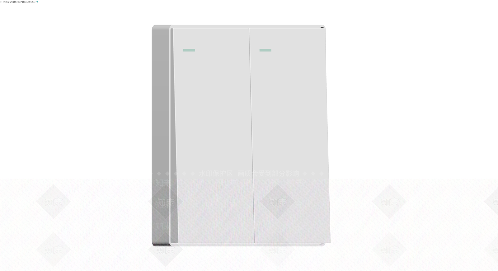 双门白色储物柜3D模型下载【ID:1230456435】