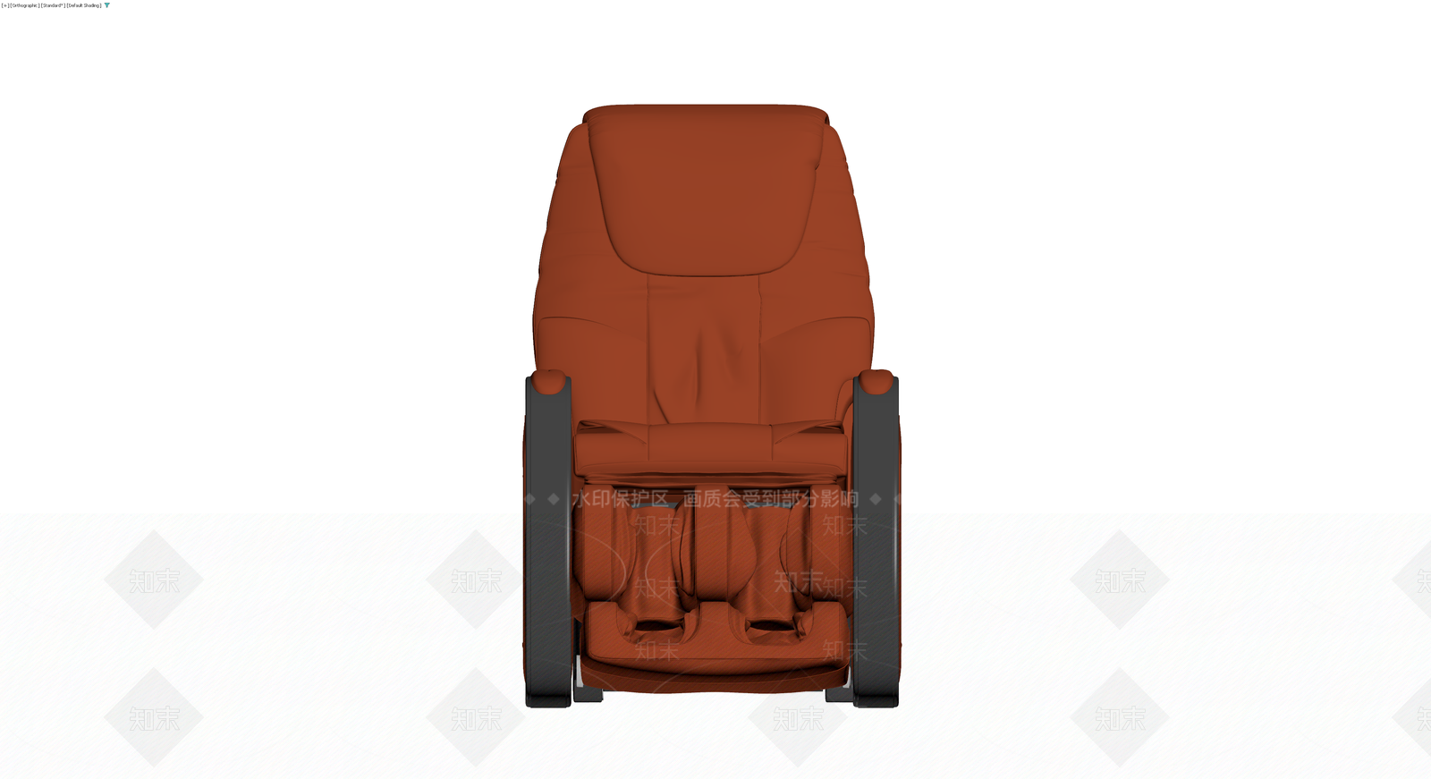 棕色整体式按摩椅3D模型下载【ID:1230596788】