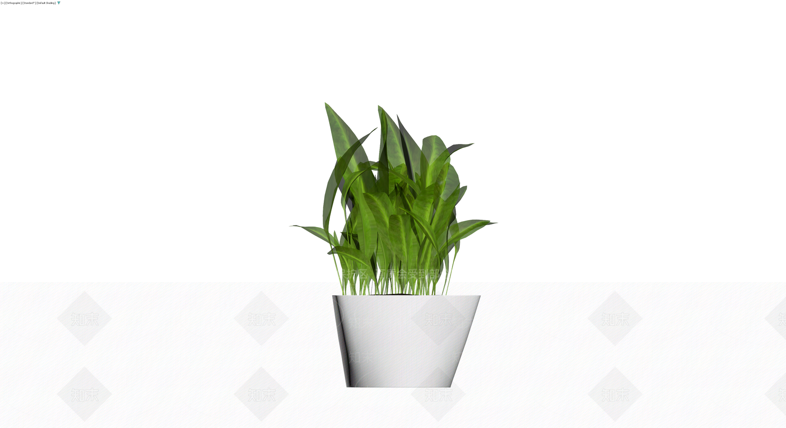 灰模盆栽植物3D模型下载【ID:1230646758】