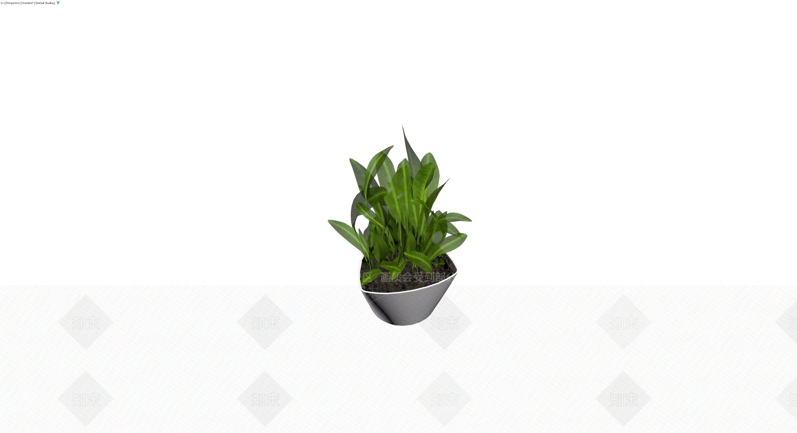 灰模盆栽植物3D模型下载【ID:1230646758】