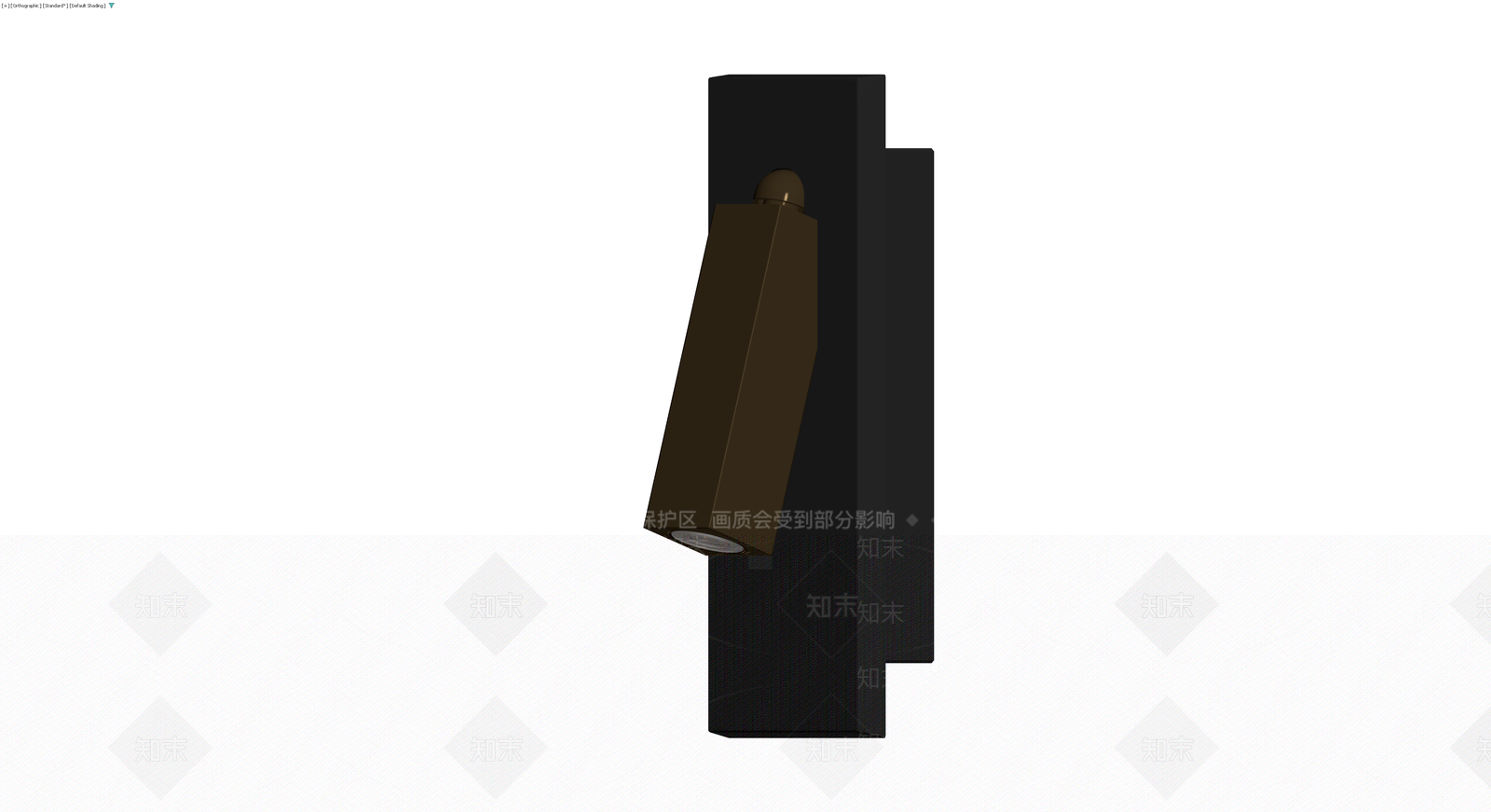 黑色可调向壁灯3D模型下载【ID:1230402052】