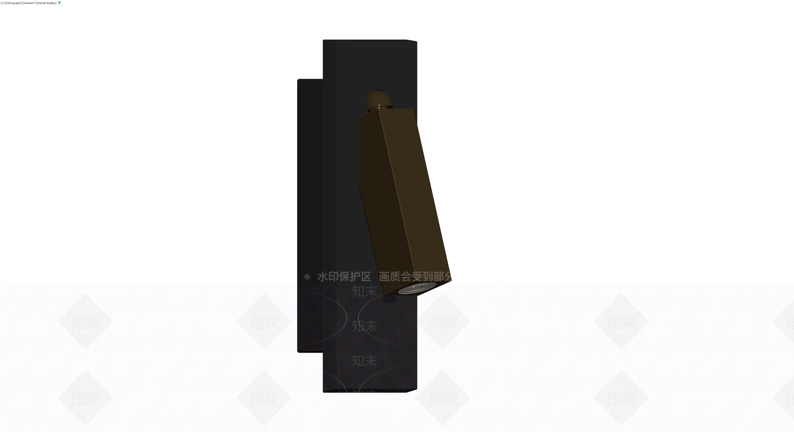 黑色可调向壁灯3D模型下载【ID:1230402052】