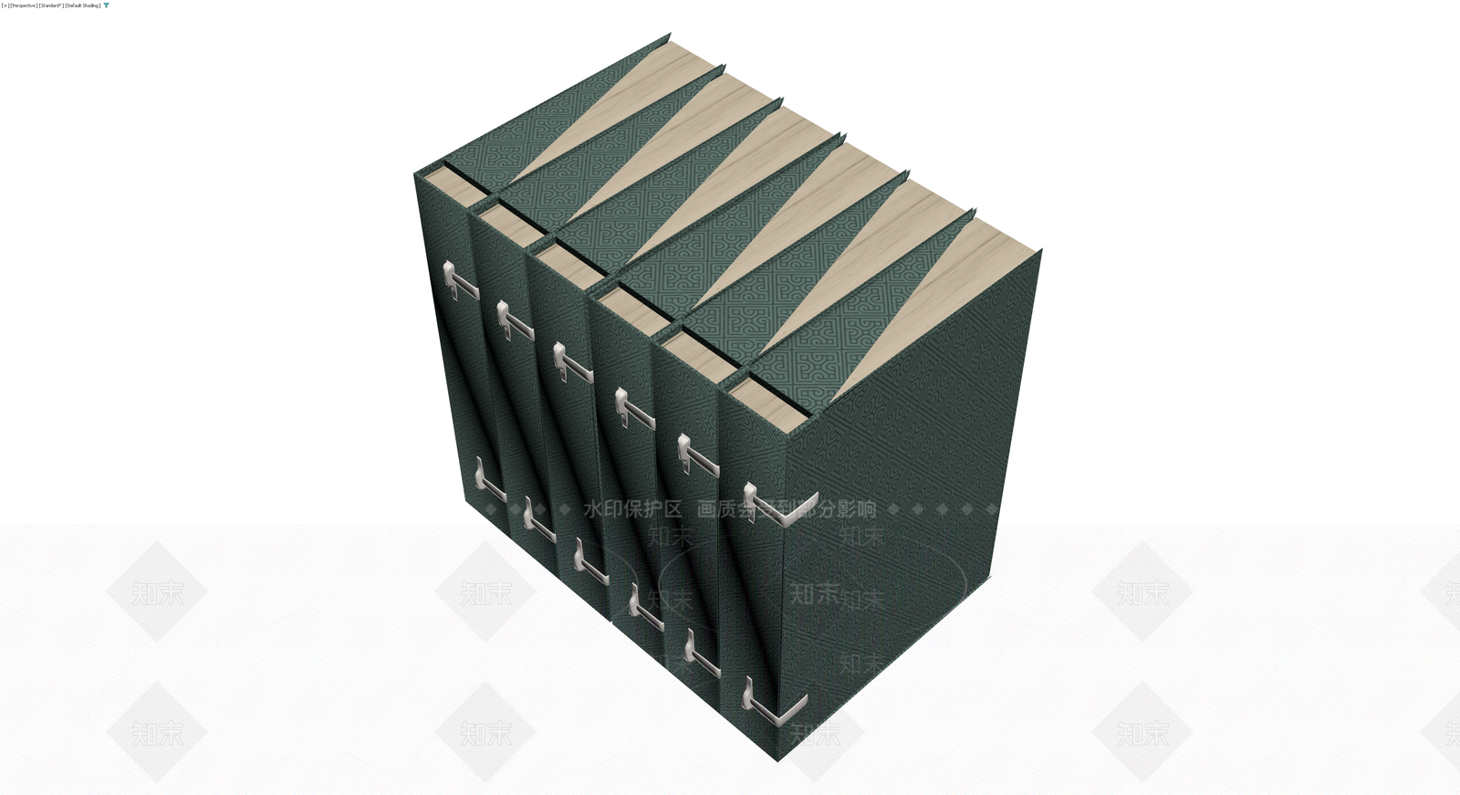中式古籍书套组合3D模型下载【ID:1230622982】