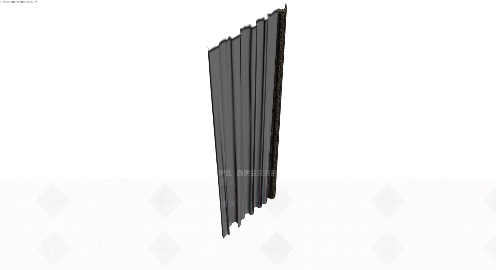 垂感窗帘布艺组件3D模型下载【ID:1229969207】