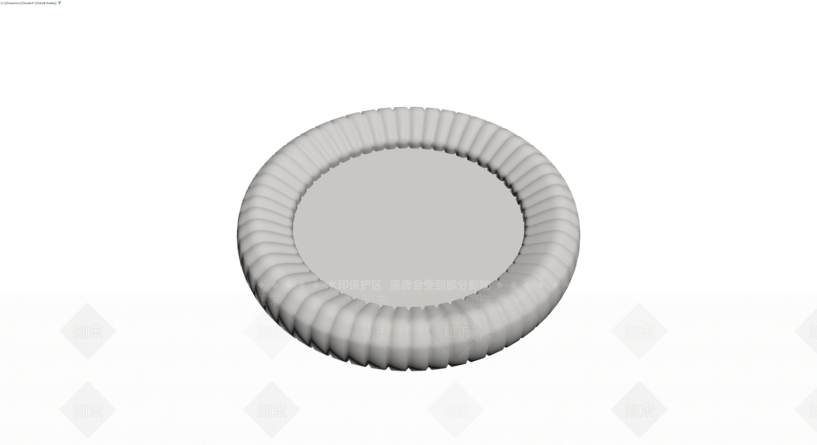 灰色波纹圆环垫3D模型下载【ID:1229670350】