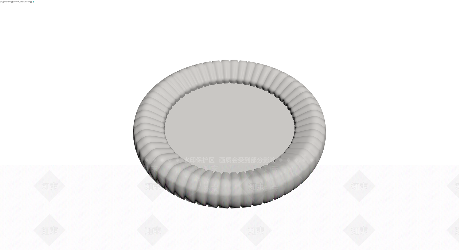 灰色波纹圆环垫3D模型下载【ID:1229670350】