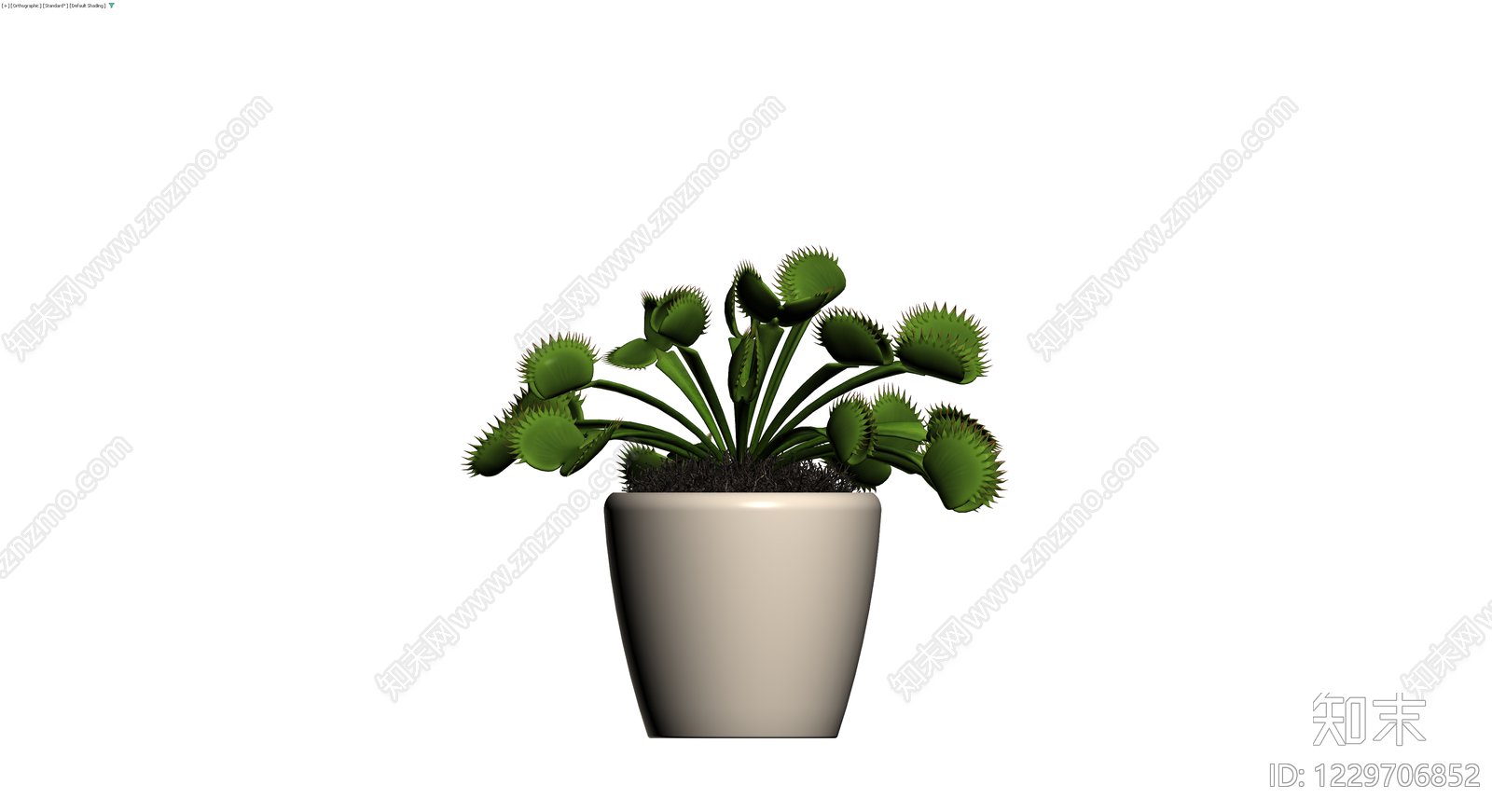 盆栽捕蝇草3D模型下载【ID:1229706852】