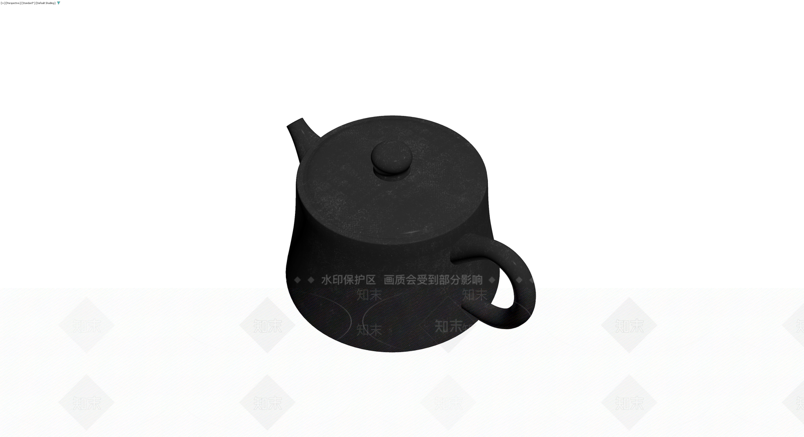 黑色纹理茶壶3D模型下载【ID:1230709323】
