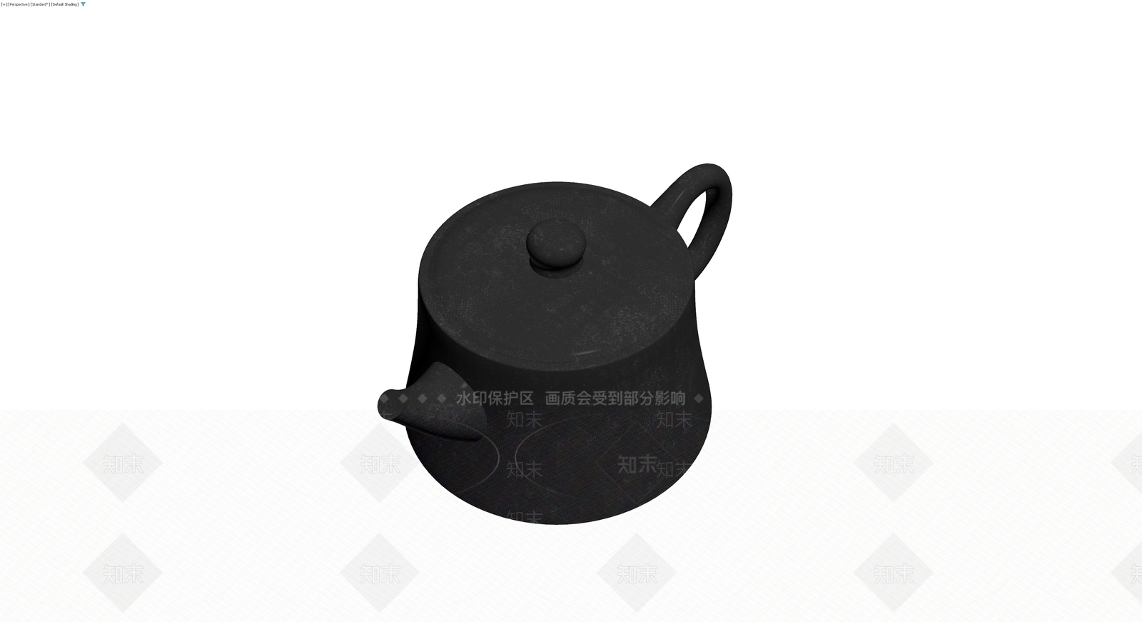 黑色纹理茶壶3D模型下载【ID:1230709323】