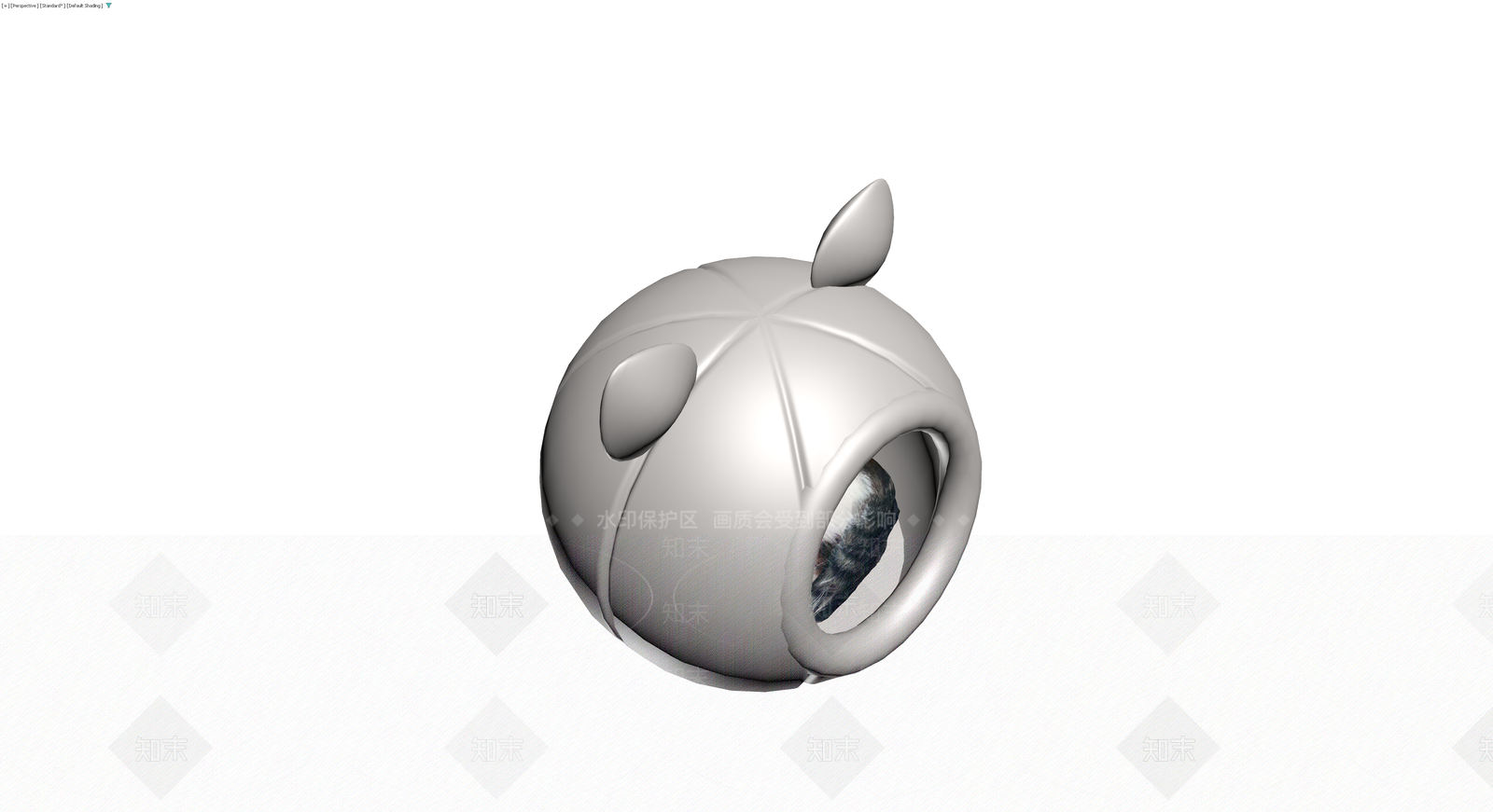 卡通猫窝造型摆件3D模型下载【ID:1230386466】