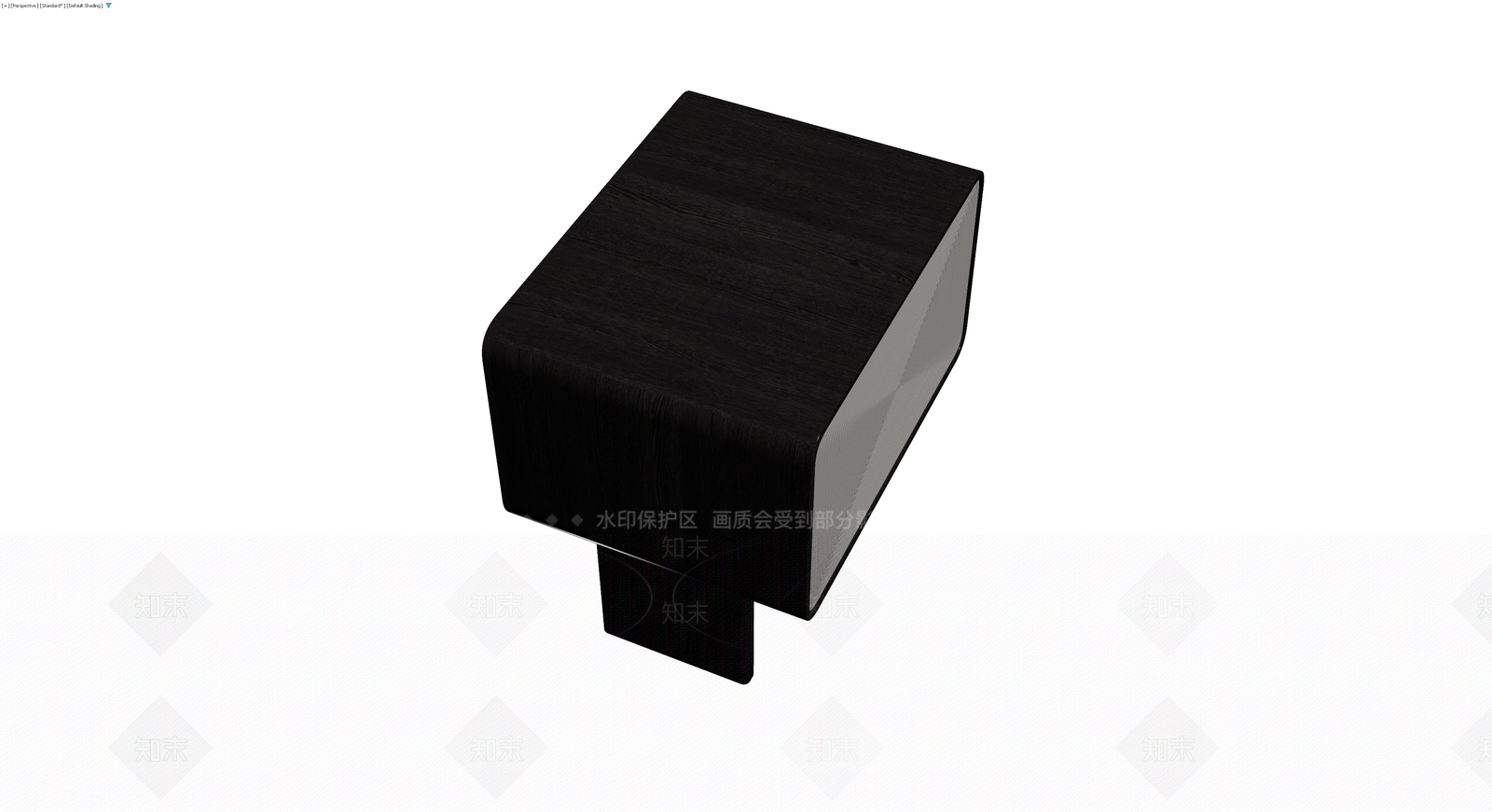 黑色木纹床头柜3D模型下载【ID:1229932787】