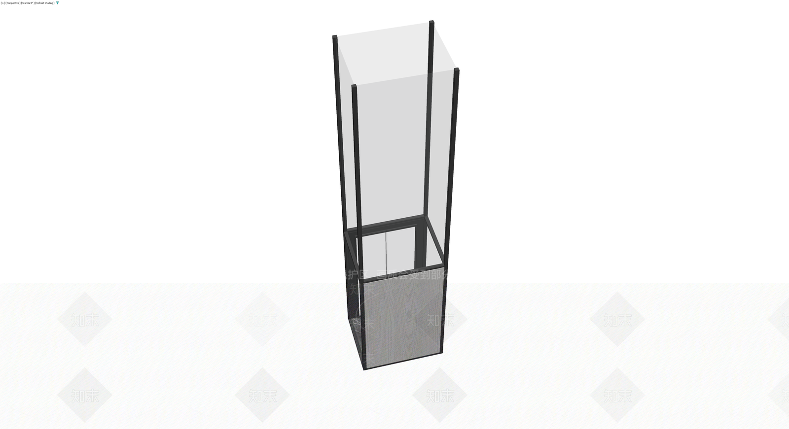 现代落地展示柜3D模型下载【ID:1230750929】
