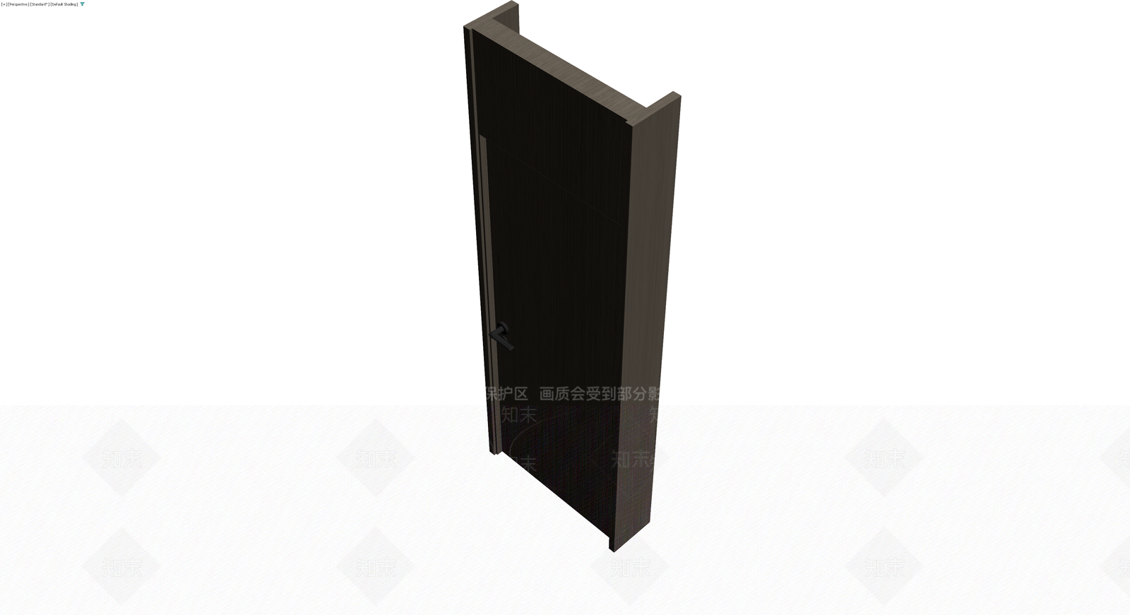 深色木纹成品门体3D模型下载【ID:1229684706】