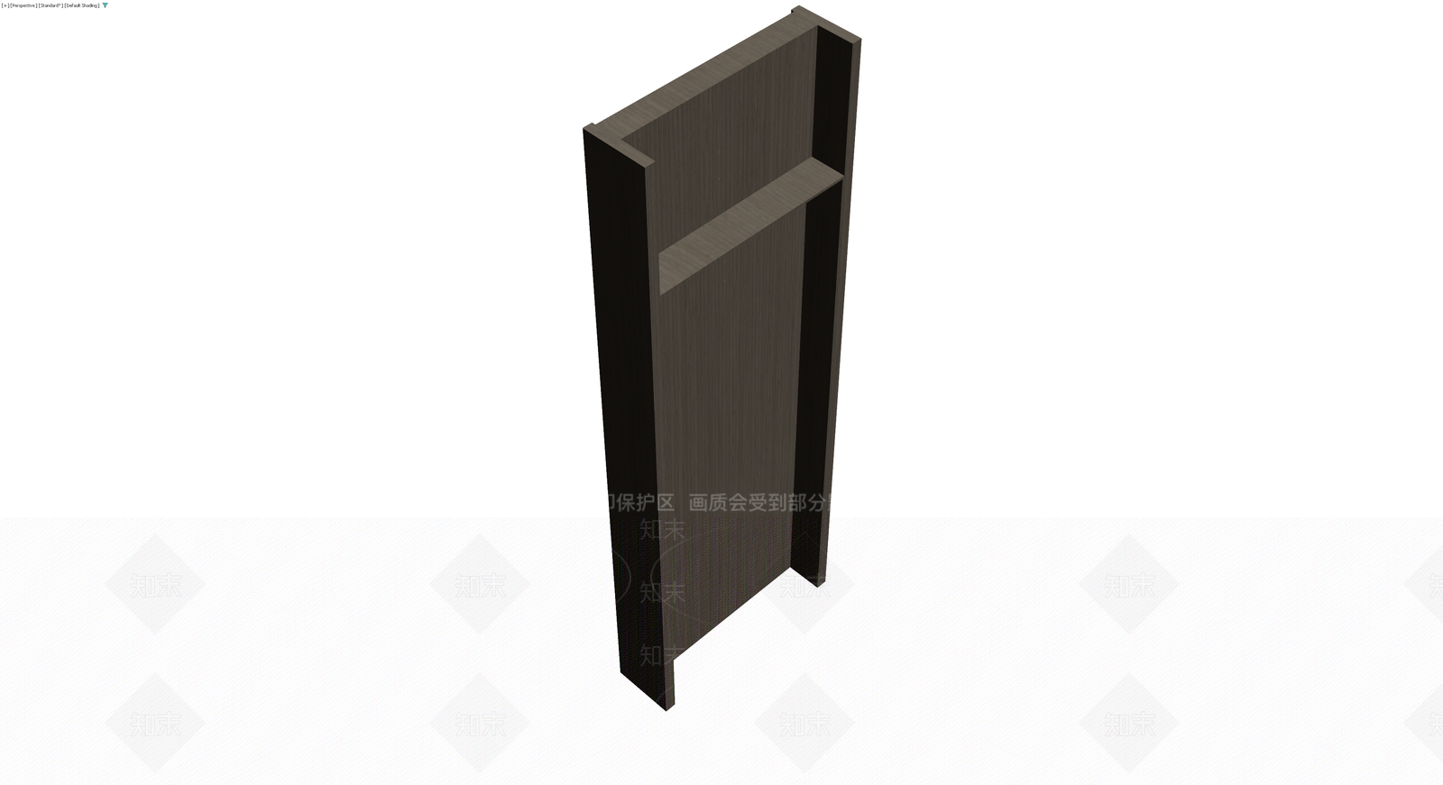 深色木纹成品门体3D模型下载【ID:1229684706】