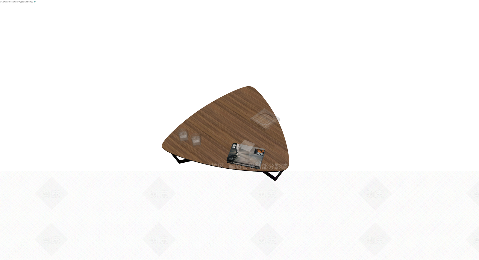 现代木质异形茶几3D模型下载【ID:1229648212】