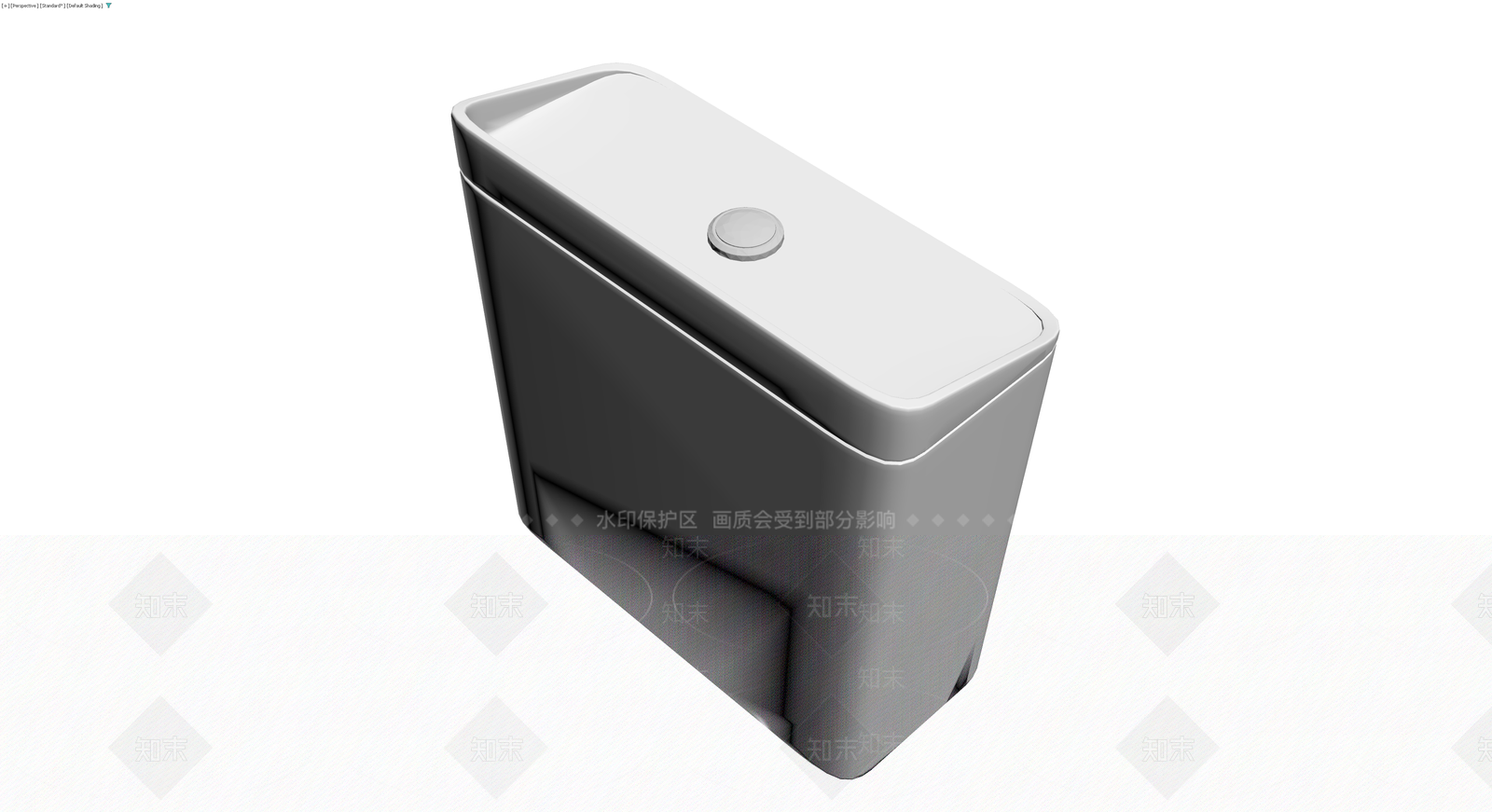 白色方形马桶水箱3D模型下载【ID:1230773985】
