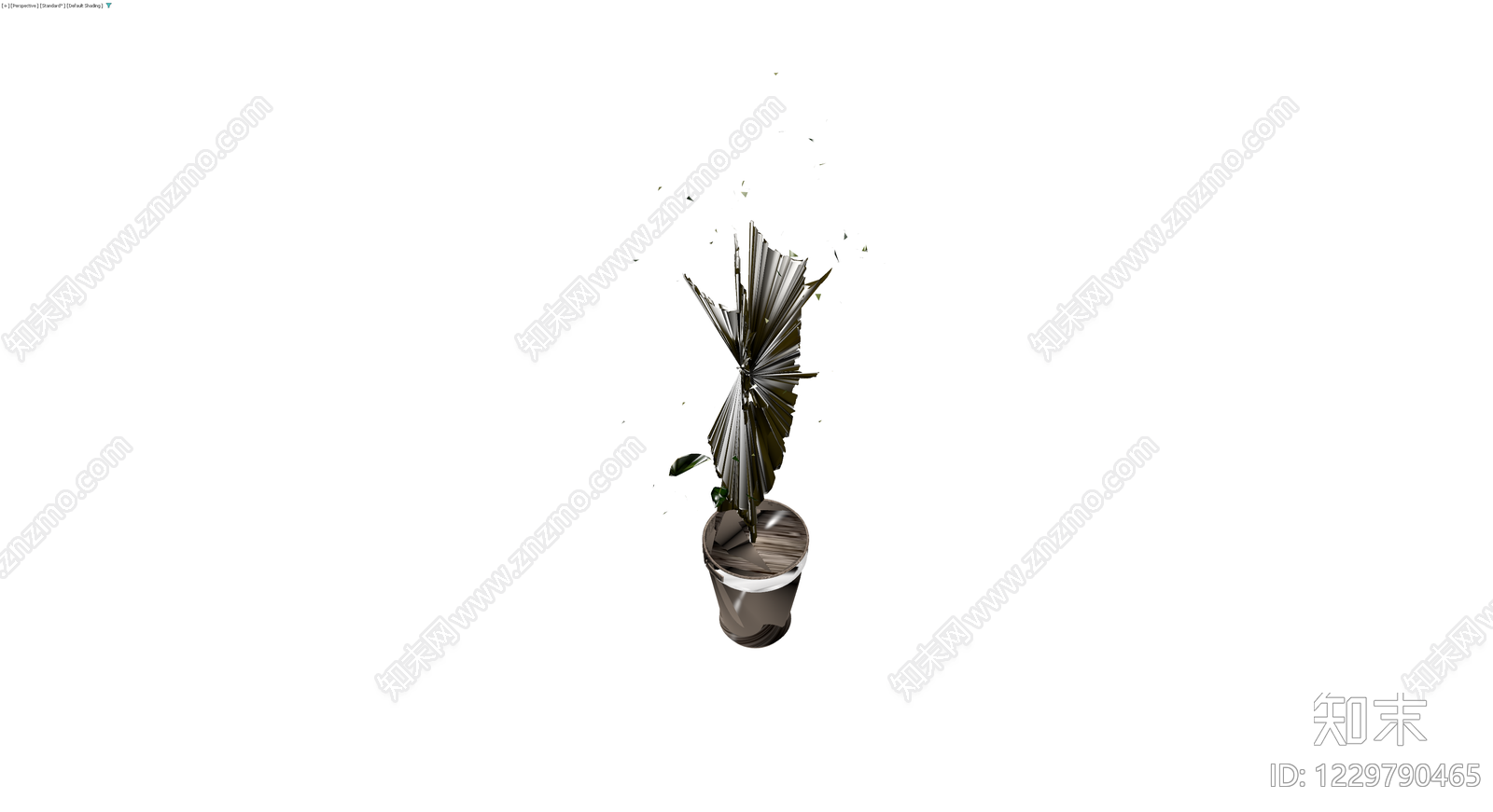 盆栽棕榈植物模型3D模型下载【ID:1229790465】