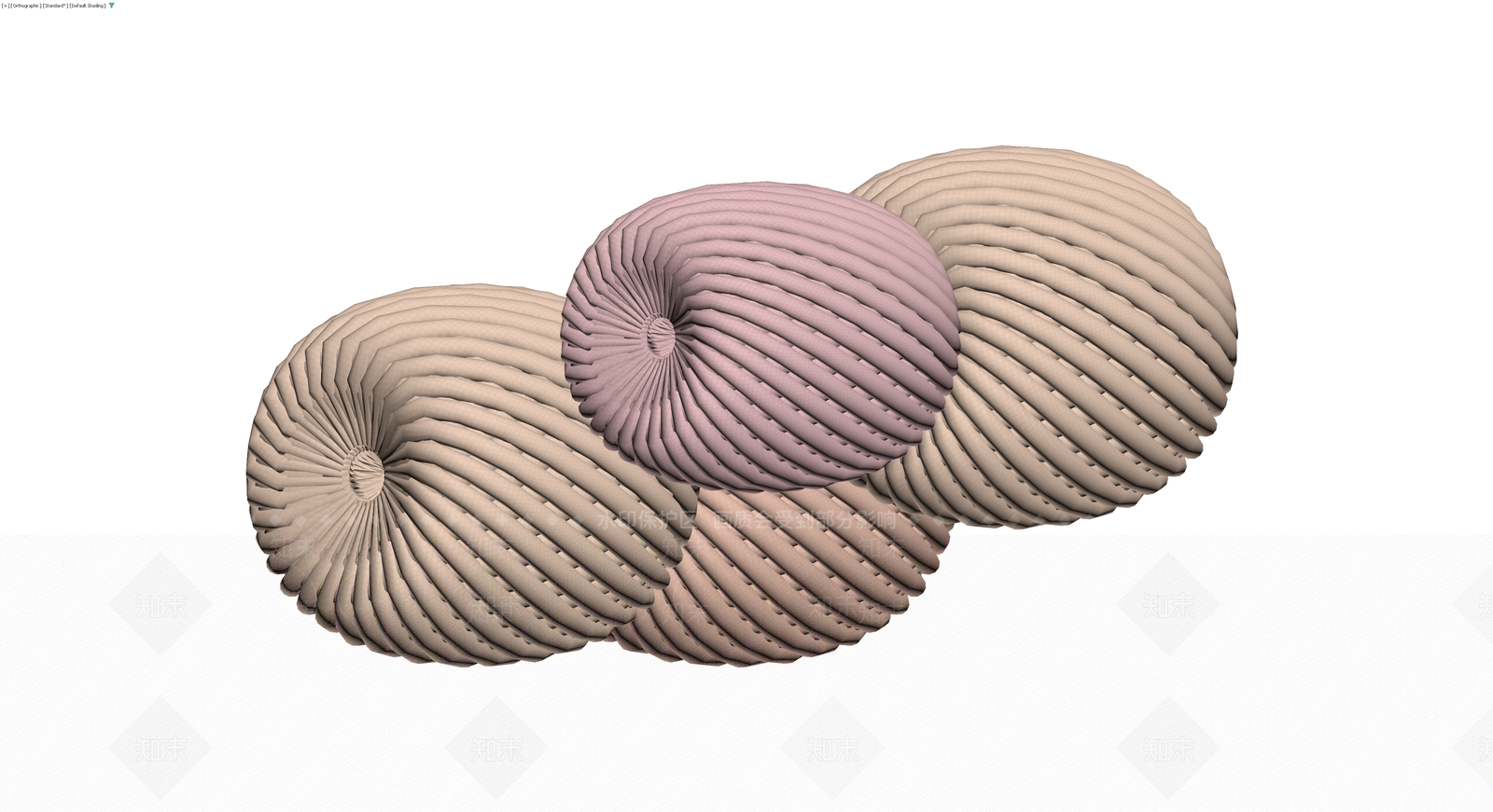 条纹纹理软包组合3D模型下载【ID:1230111493】