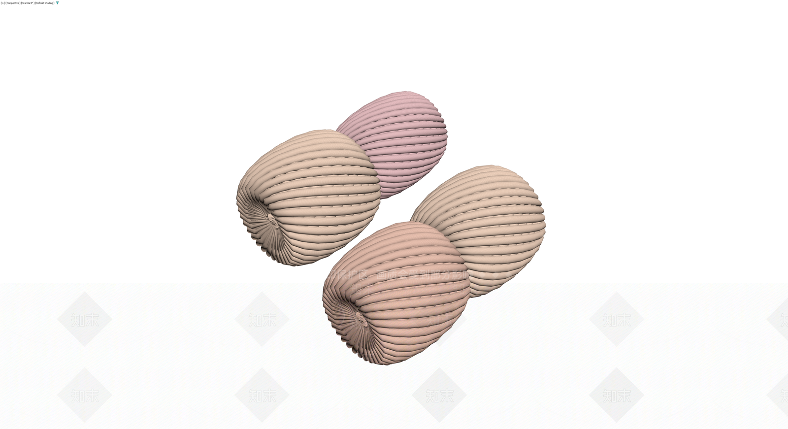 条纹纹理软包组合3D模型下载【ID:1230111493】