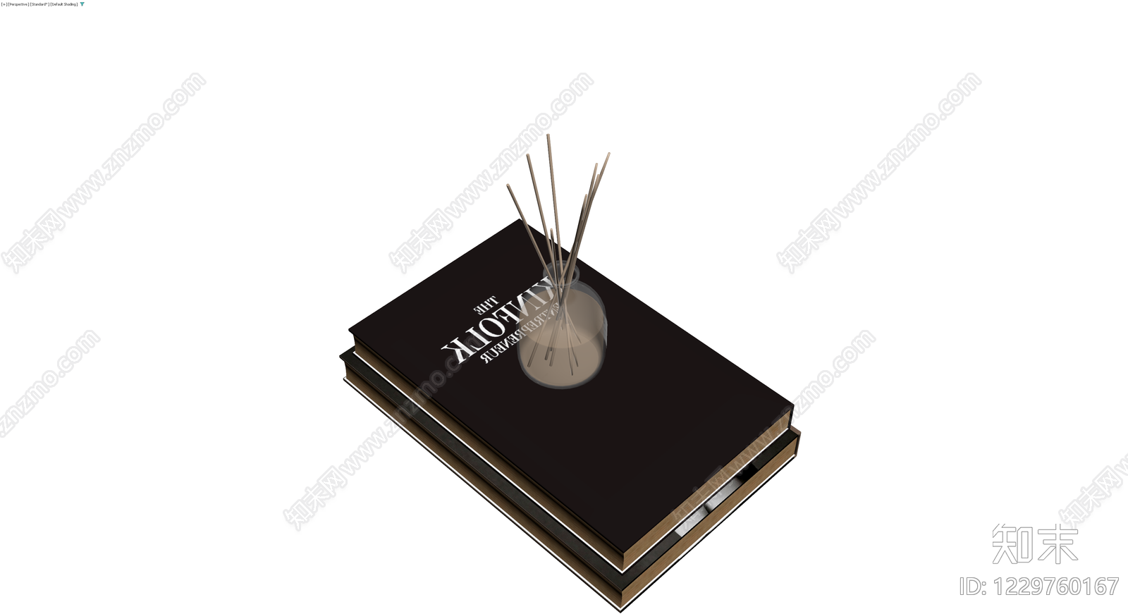 书籍与香薰组合3D模型下载【ID:1229760167】