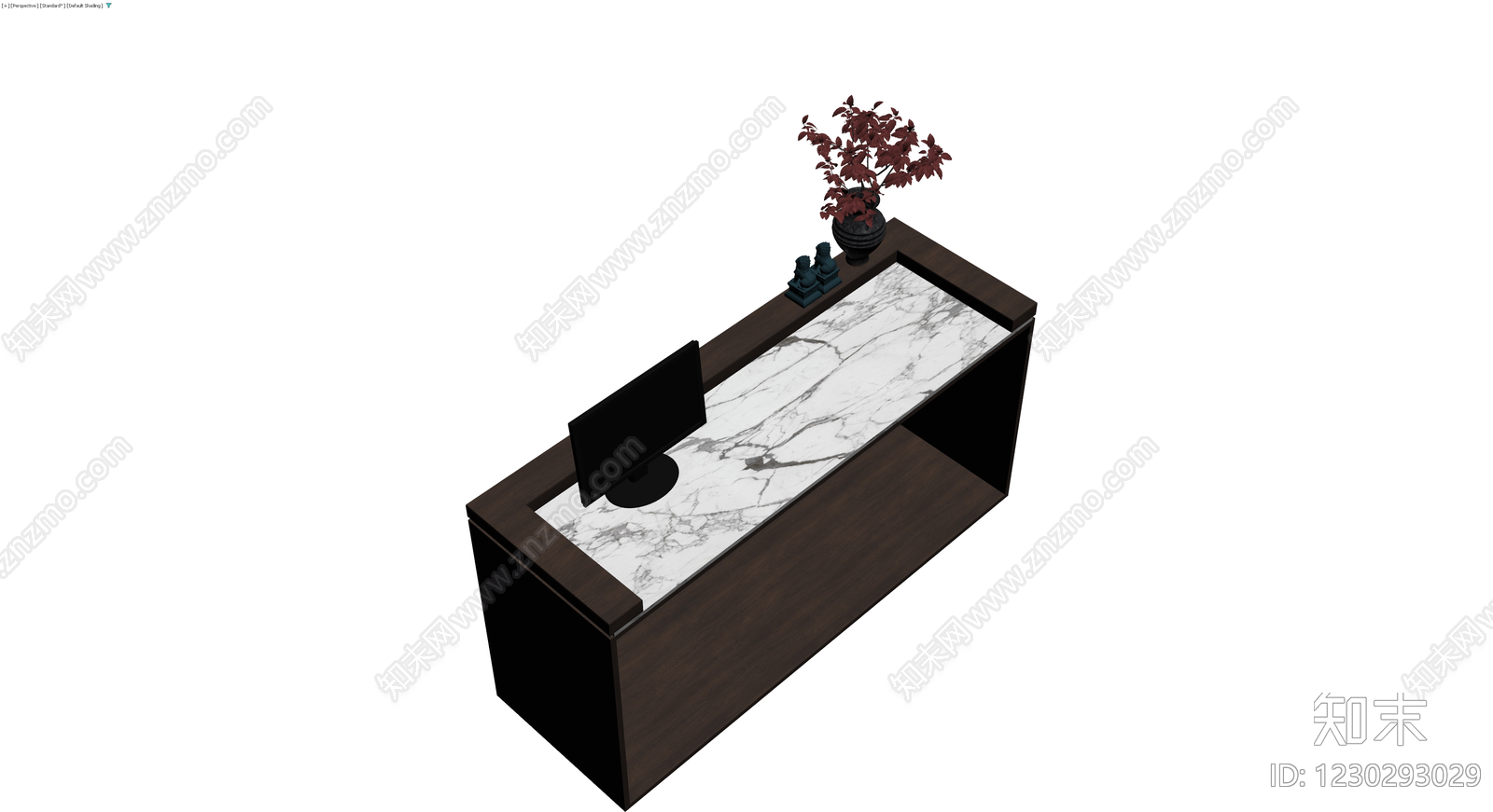 新中式接待台3D模型下载【ID:1230293029】