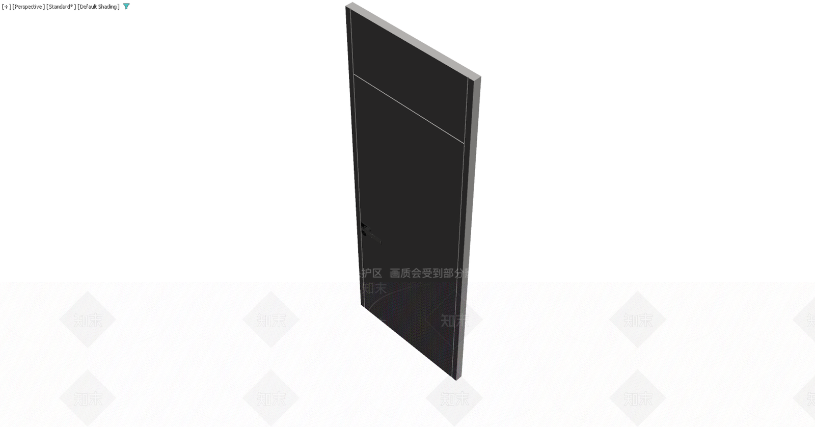 灰色平开门体模型3D模型下载【ID:1229591143】