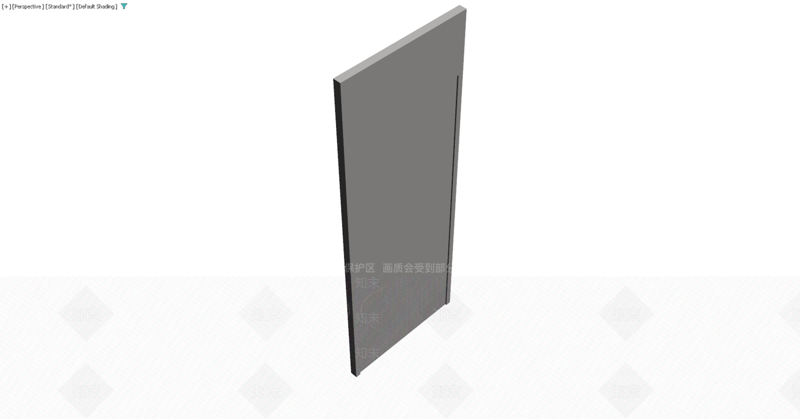 灰色平开门体模型3D模型下载【ID:1229591143】