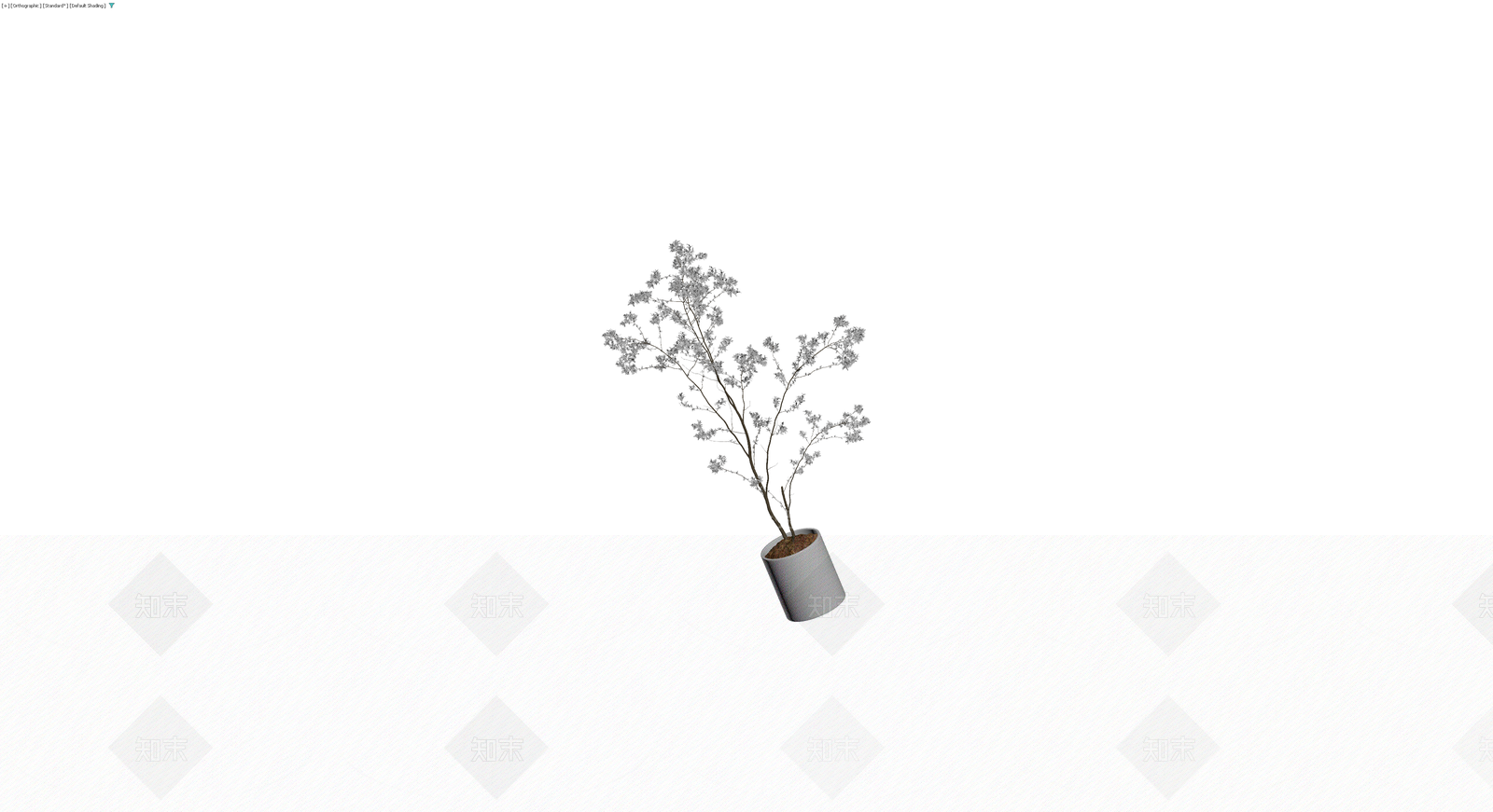 盆栽植物带盆3D模型下载【ID:1229933144】