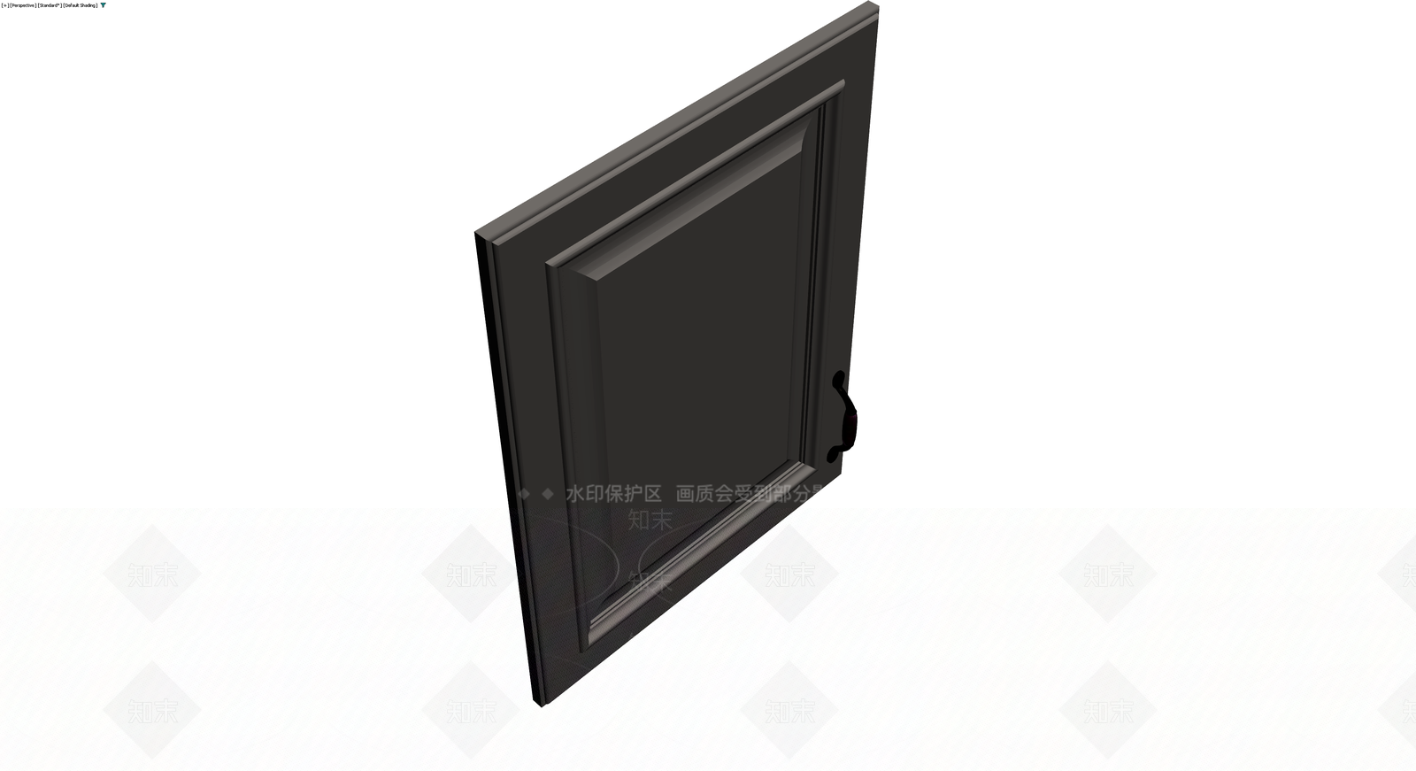灰色单开门板模型3D模型下载【ID:1229895175】