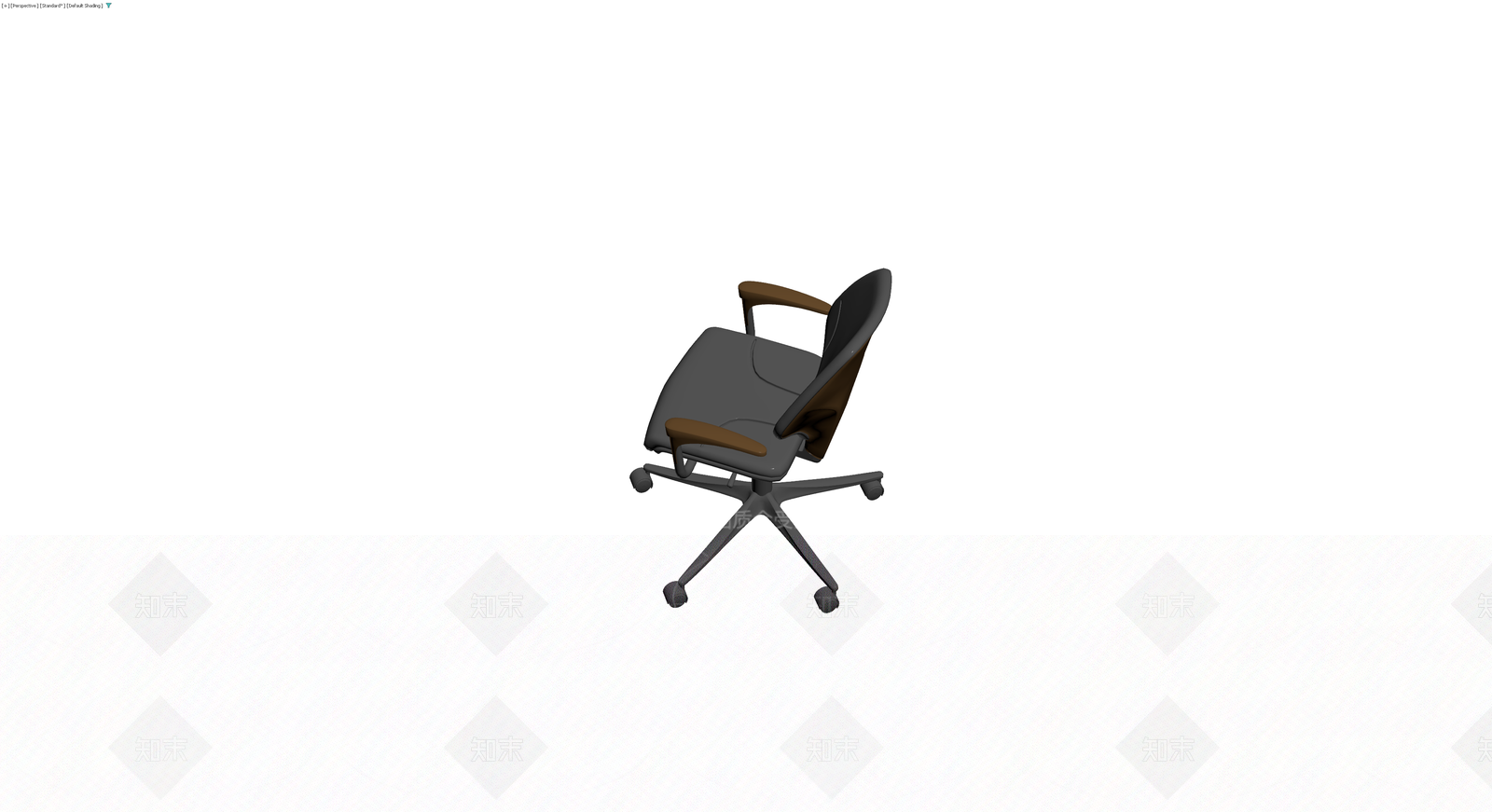 现代办公转椅灰模3D模型下载【ID:1230095283】
