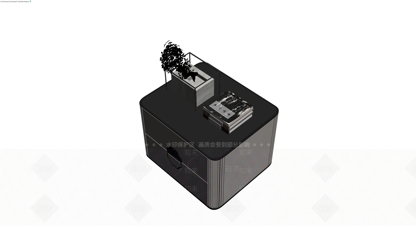 新中式风格边柜组合3D模型下载【ID:1230534916】