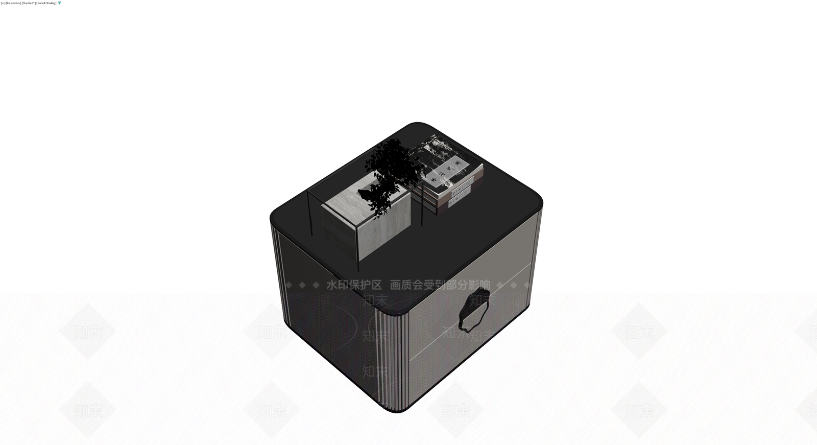 新中式风格边柜组合3D模型下载【ID:1230534916】