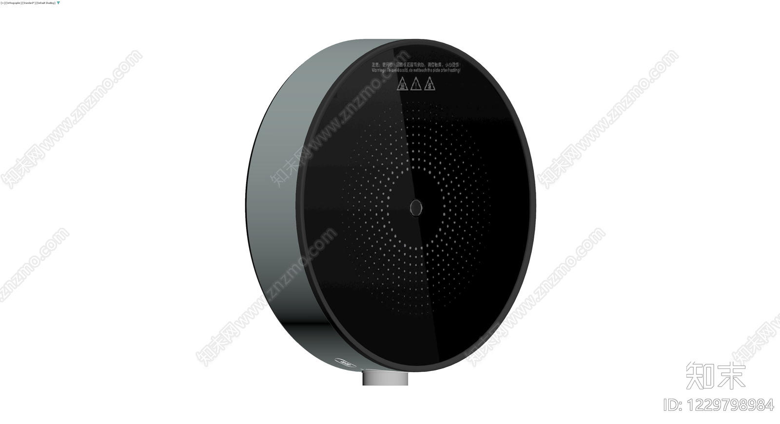 灰黑配色圆形加热盘3D模型下载【ID:1229798984】