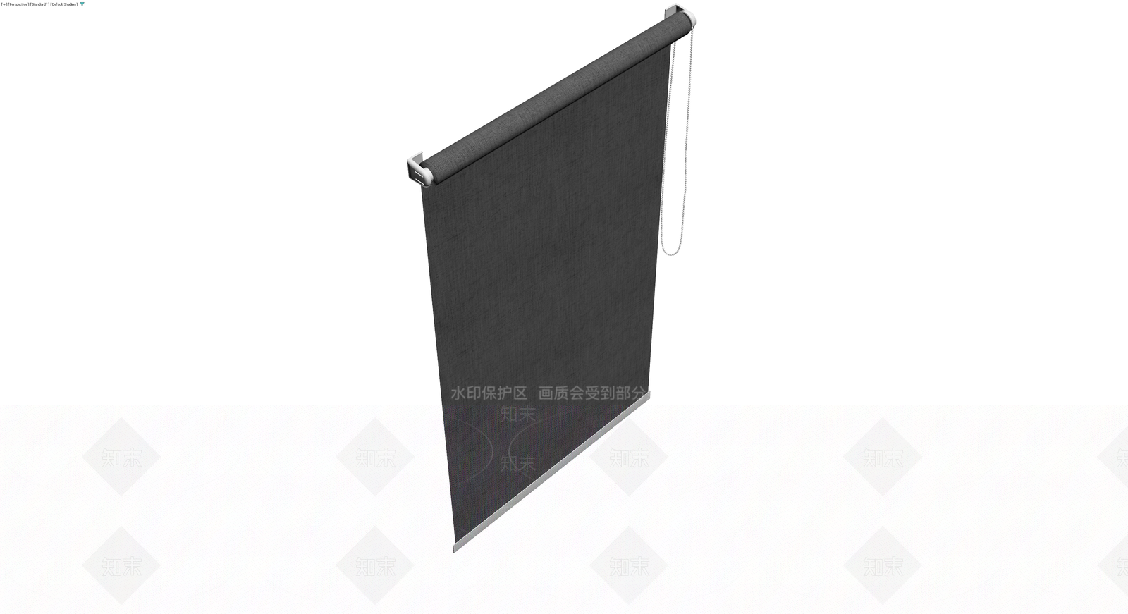 灰色布艺卷帘模型3D模型下载【ID:1229898055】