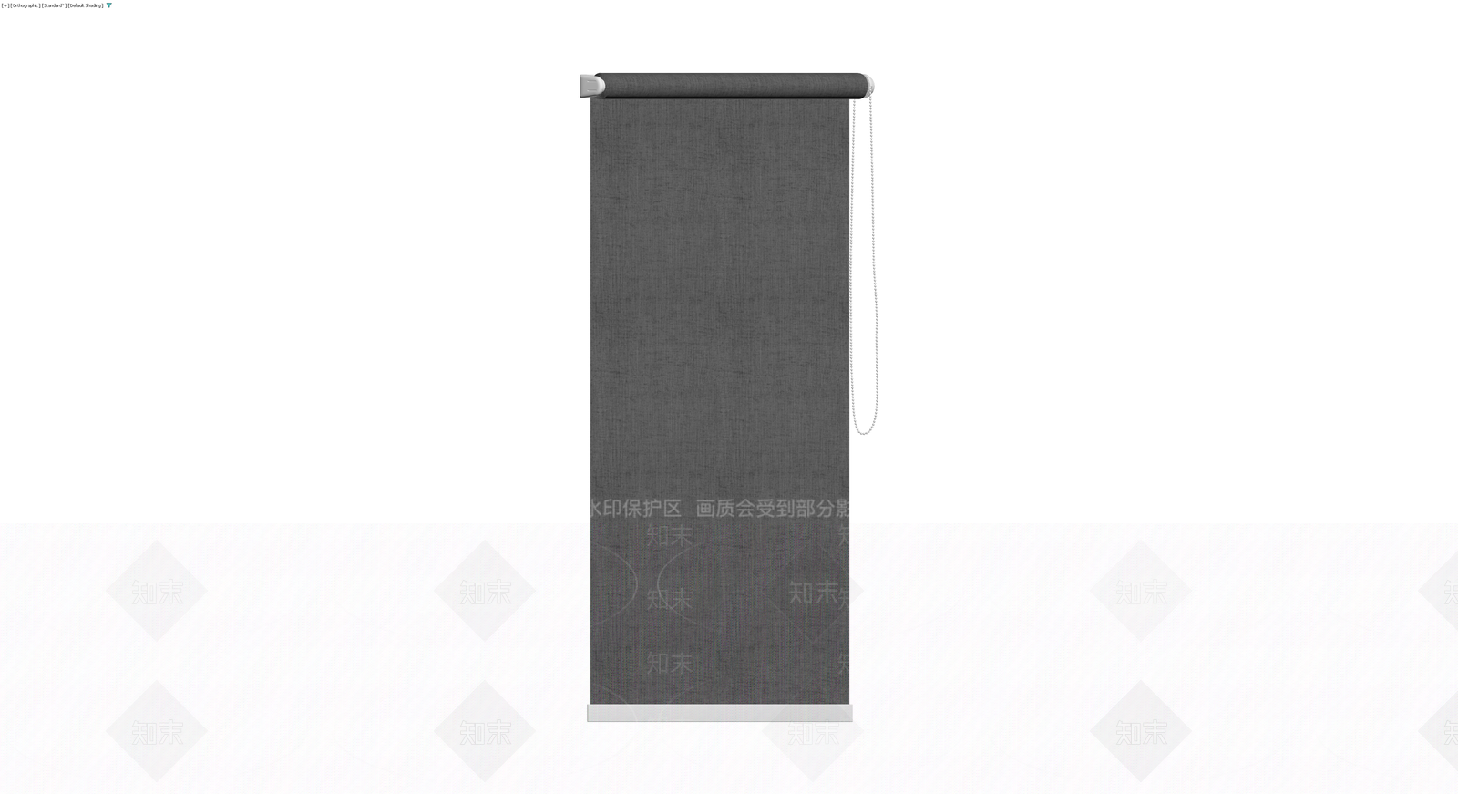 灰色布艺卷帘模型3D模型下载【ID:1229898055】