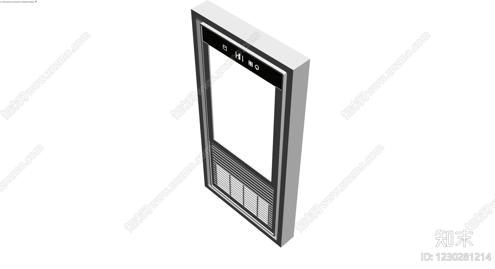 立式空调灰模3D模型下载【ID:1230281214】