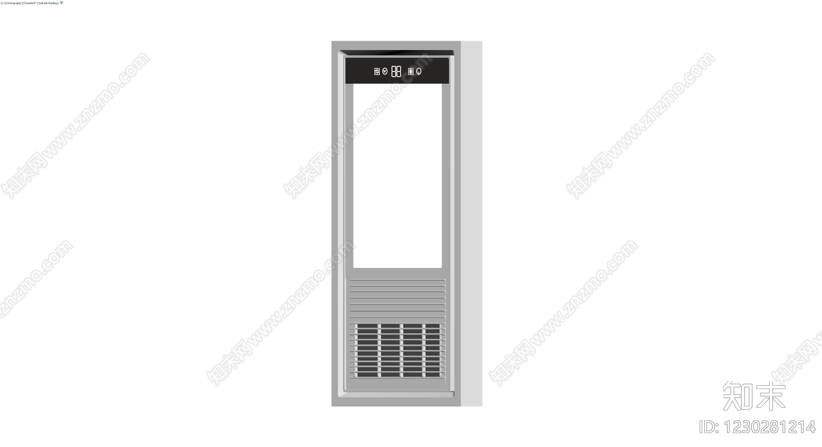 立式空调灰模3D模型下载【ID:1230281214】